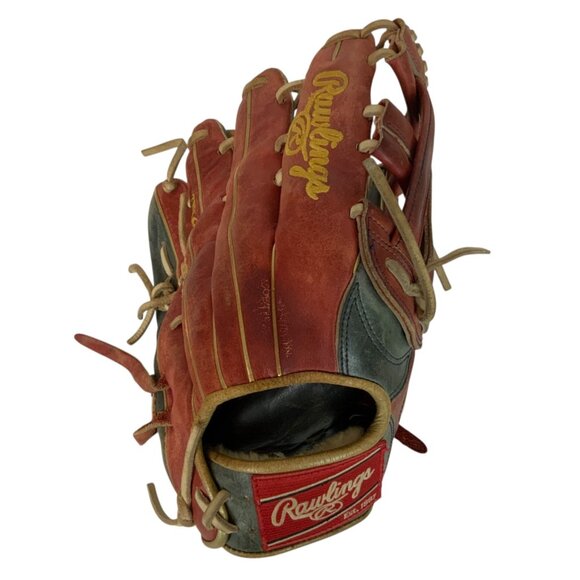 Rawlings Pro Preferred PROSRA13 Baseball Glove 12-3/4 Red Blue Leather 159 RHT - Picture 4 of 8